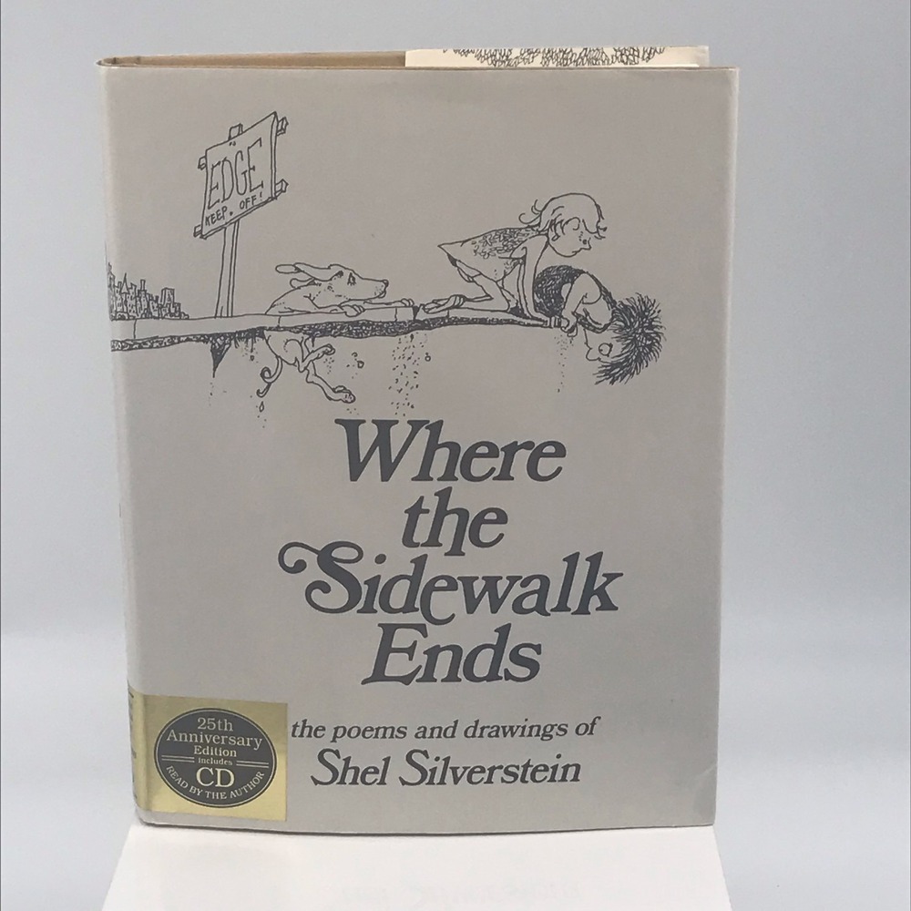 Shel Silverstein Where the Sidewalk Ends 25th Anniversary Book & CD Nostalgia